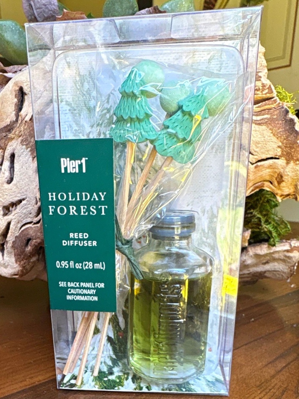 Pier 1 Holiday Forest Reed Diffuser Oil, Glass Bottle, 0.95 fl oz (28 mL)